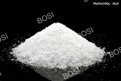 سرب بی بو II استات تری هیدرات پایدار در شرایط عادی 280-282.C نقطه ذوب